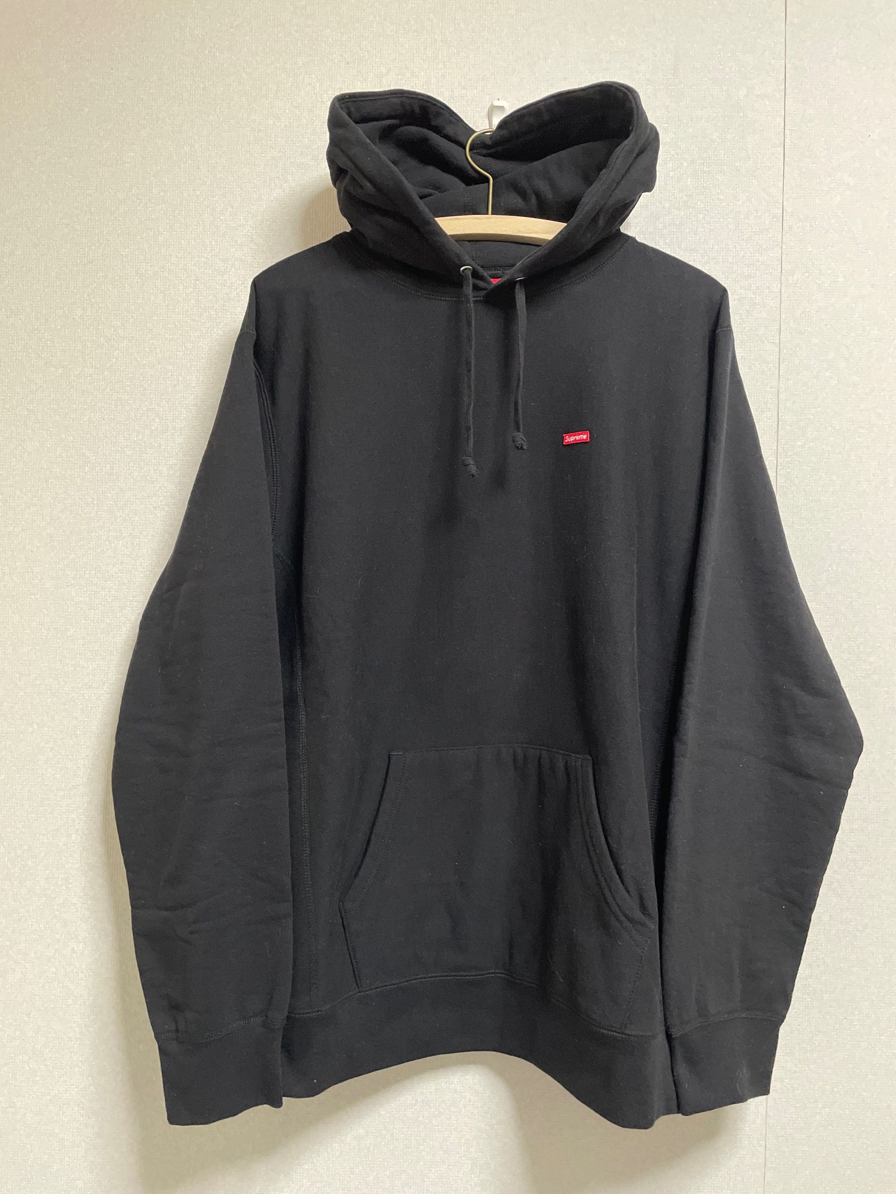 Supreme Small Box Hooded Sweatshirt "Black" (22SS)