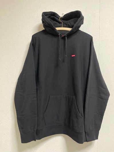 Supreme Small Box Hooded Sweatshirt "Black" (22SS)