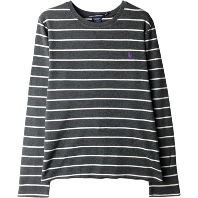 古着 ラルフローレン Ralph Lauren RALPH LAUREN SPORT ボーダー柄 ロングTシャツ ロンT レディースXL相当/eaa639361