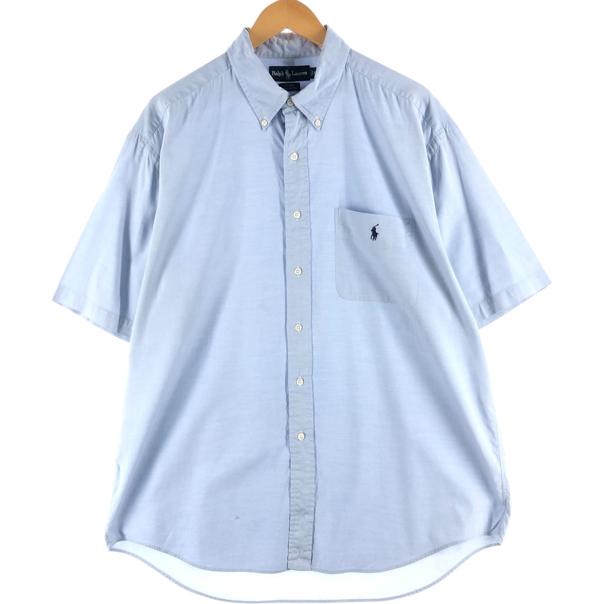 古着 ラルフローレン Ralph Lauren BLAKE 半袖 ボタンダウンシャツ メンズXL相当/eaa558350