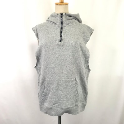 X-girl【エックスガール】 ノースリーブ/パーカー【レディースS/1/グレー/gray】スウェット/Tops/hoodie/jacket◆BJ018-a