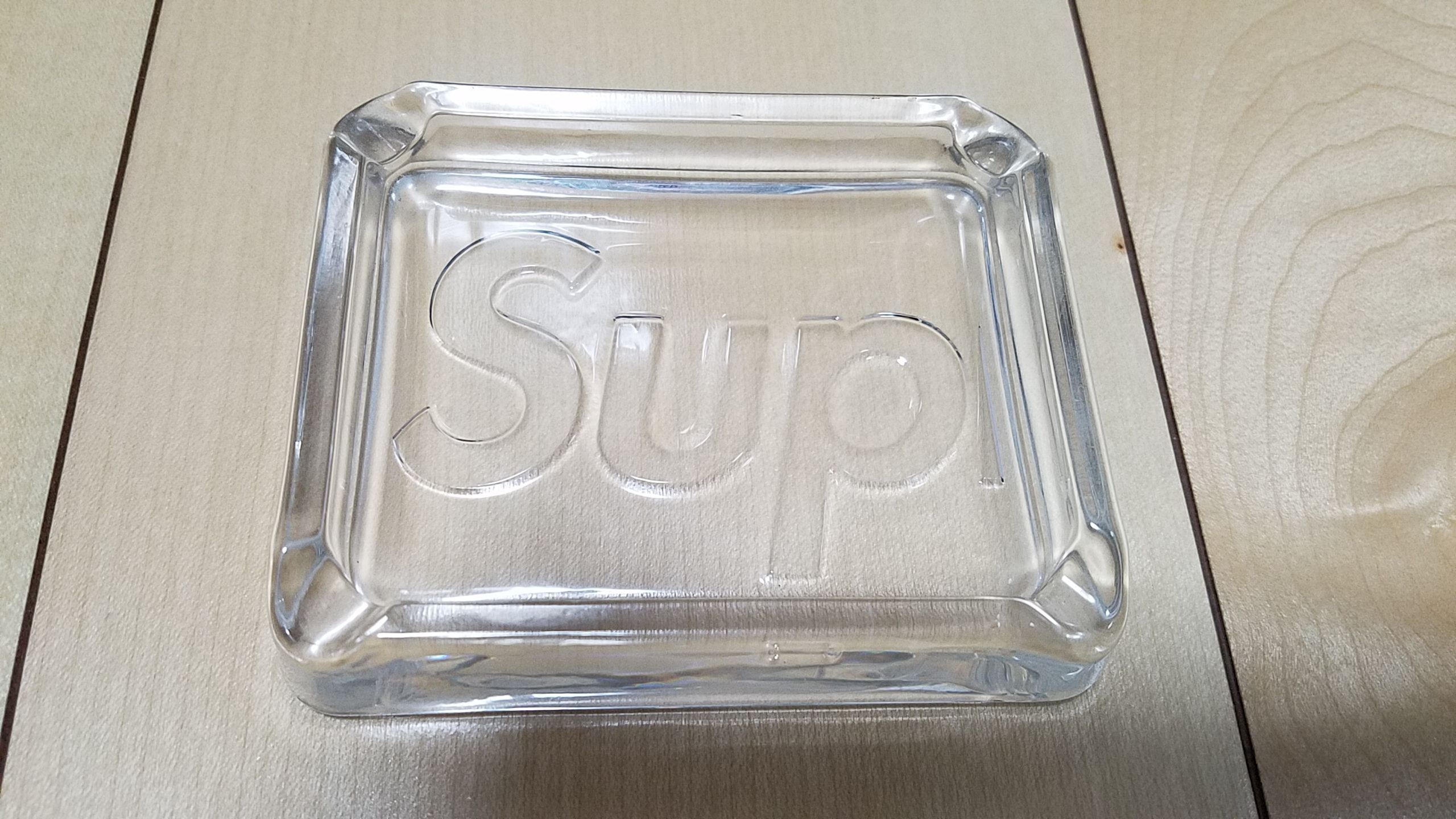 Supreme Debossed Glass Ashtray 