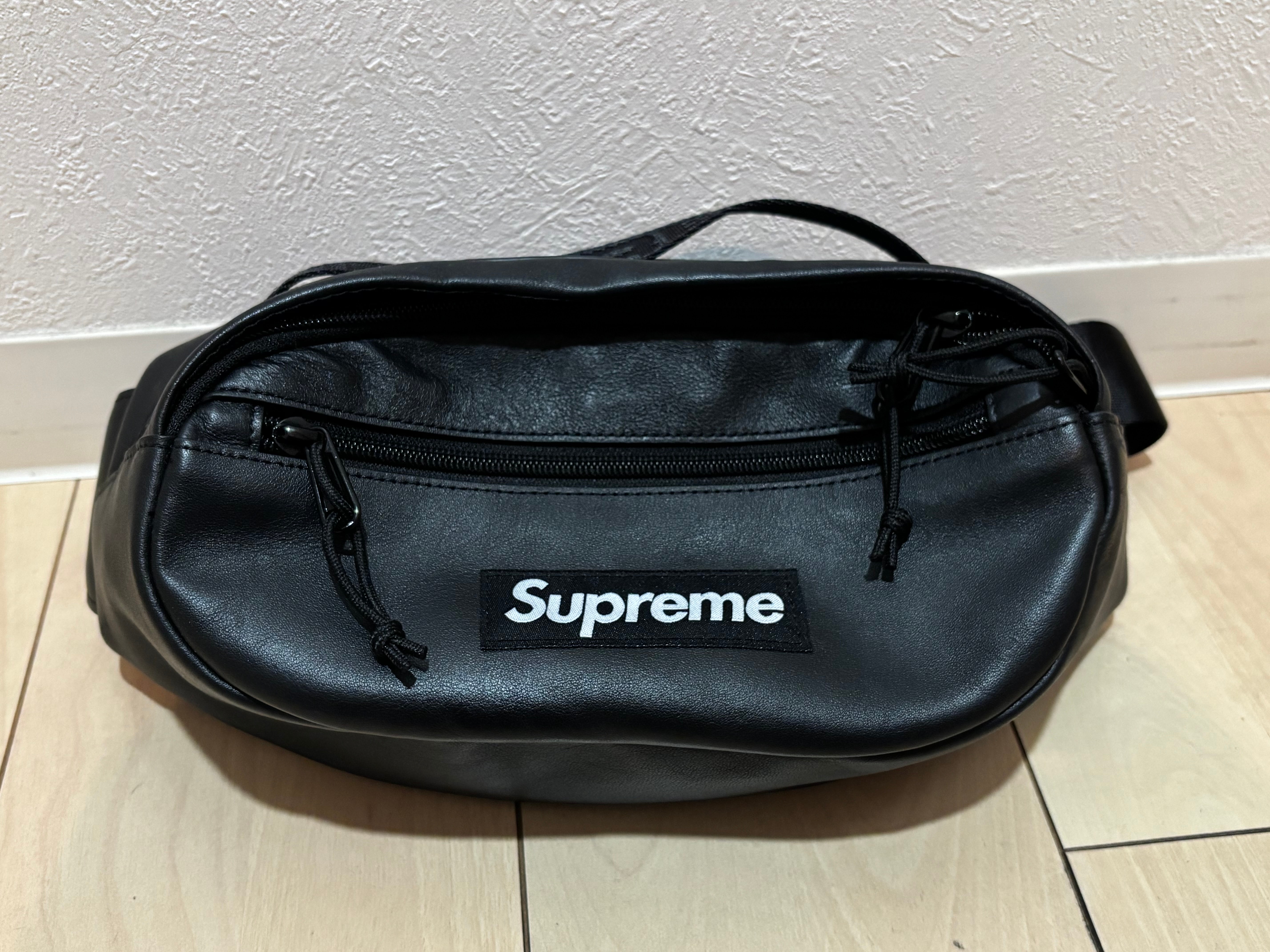 Supreme Leather Waist Bag 