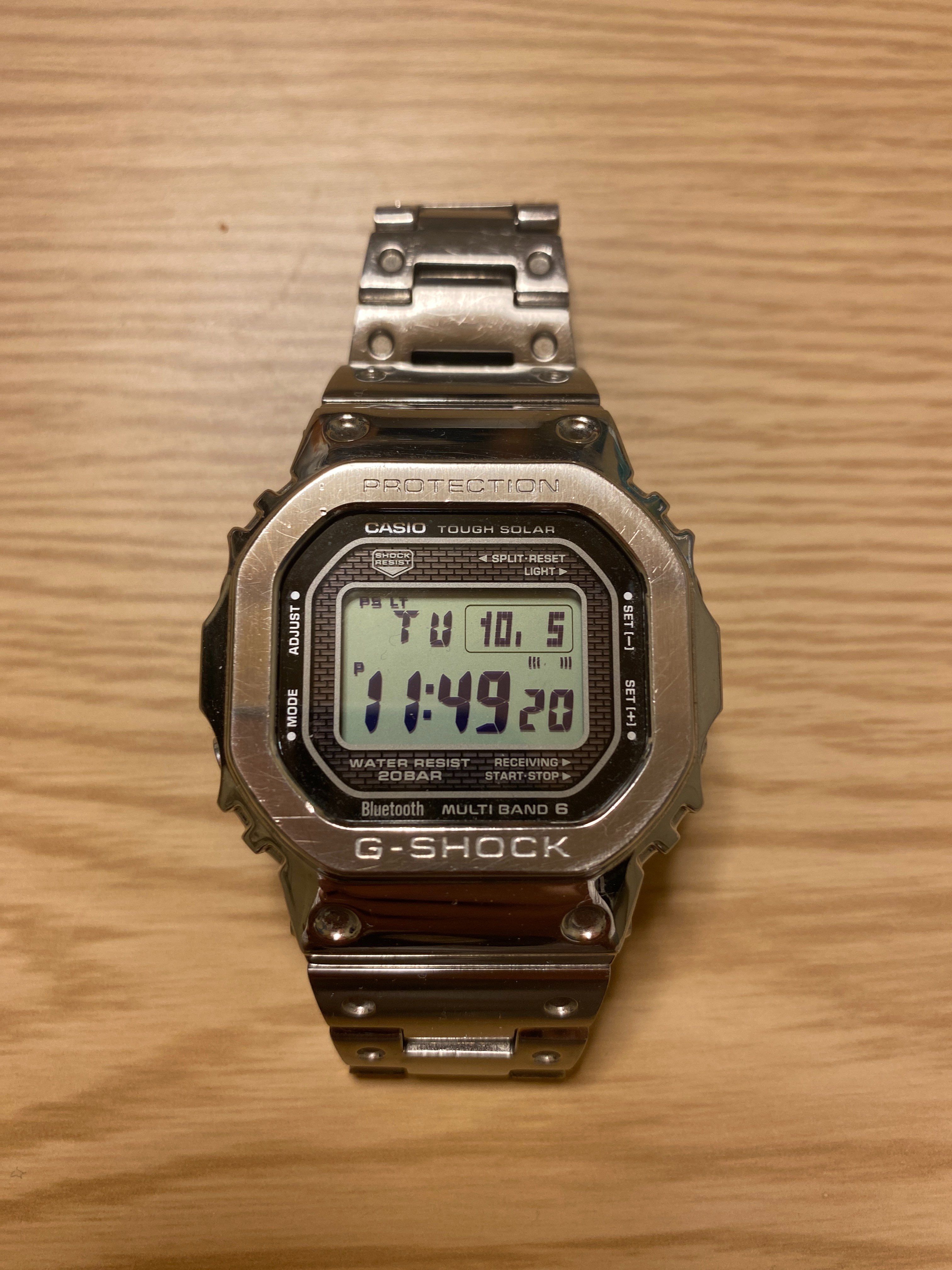 Casio G-Shock GMWB5000D-1 - 44mm in Stainless Steel