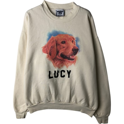 古着 90~00年代 リー Lee 犬柄 アニマル スウェットシャツ トレーナー メンズL相当 ヴィンテージ/eaa630070