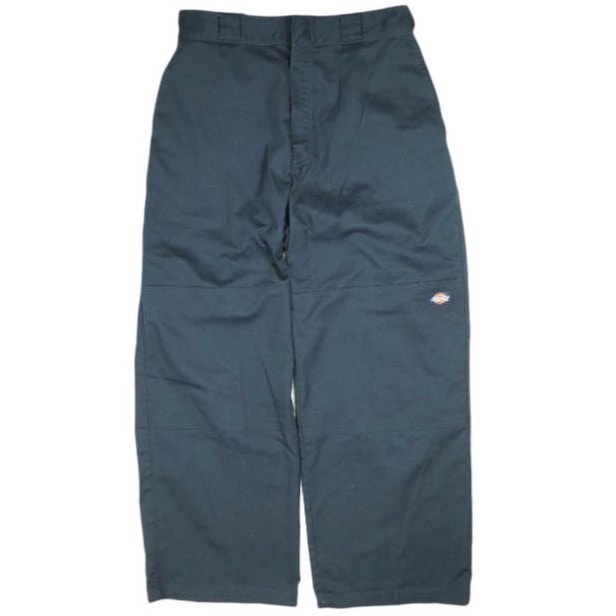 BEAMS BOY x Dickies ビームスボーイ ディッキーズ 24SS 別注 ワイドダブルニーパンツ 241W40BO01 30 NAVY ワーク ボトムス g25746