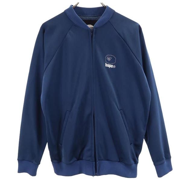A BATHING APE アベイシングエイプ 日本製 ジャージ トラックジャケット S ネイビー