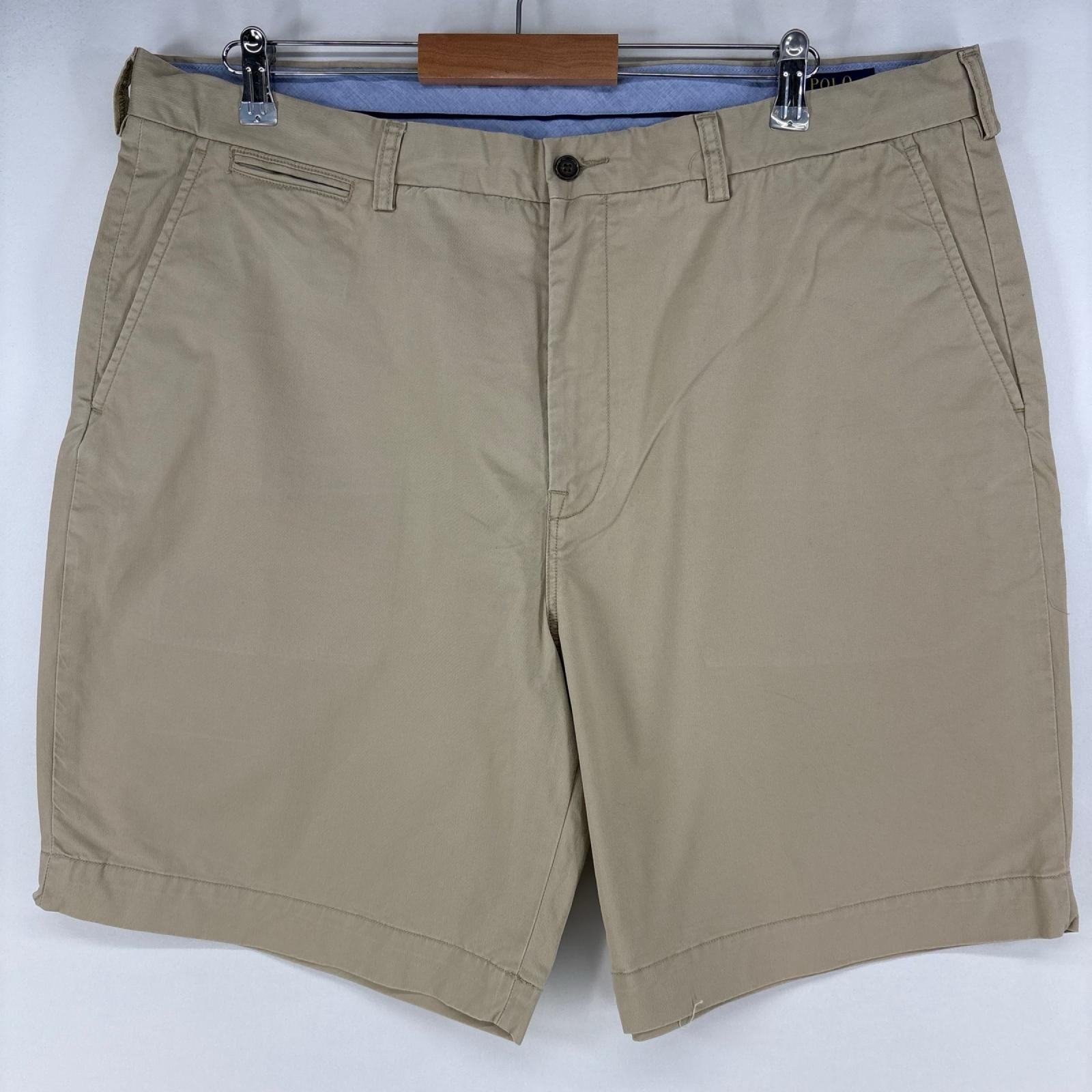 古着 ポロ・ラルフローレン POLO RALPH LAUREN ショートパンツ チノパン 大きいサイズ ワンポイント ハーフパンツ w40 ベージュ メンズ