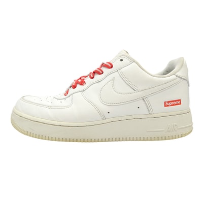 Supreme シュプリーム NIKE ナイキ CU9225-100 × Nike Air Force 1 Low White ナイキ エアフォース1 ロー ホワイト ローカットスニーカー ホワイト系 25cm【中古】