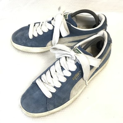 PUMA★レザースニーカー/スウェードクラシック【UK9/28.0/青/スチールブルー】sneakers/Shoes/trainers◆B-183