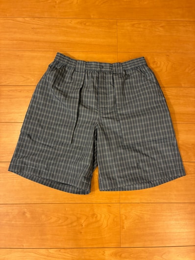 DAIWA PIER39 Tech 3D Pocket Cargo Shorts Summer Plaid "Smoke Blue"