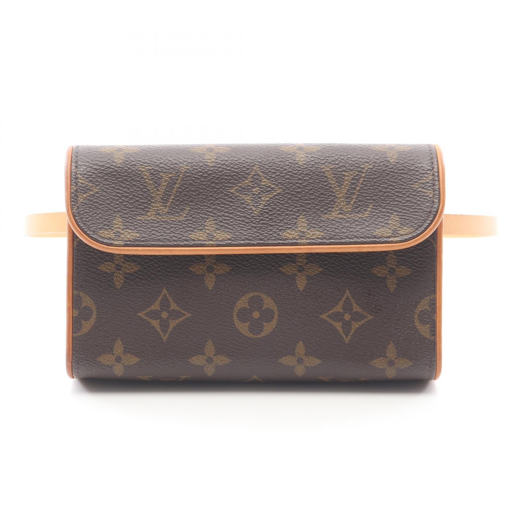 ルイ・ヴィトン LOUIS VUITTON ポシェットフロランティーヌ ウエストバッグ ボディバッグ バッグ PVCコーティングキャンバス レザー モノグラム レディース ブラウン系 M51855 【中古】