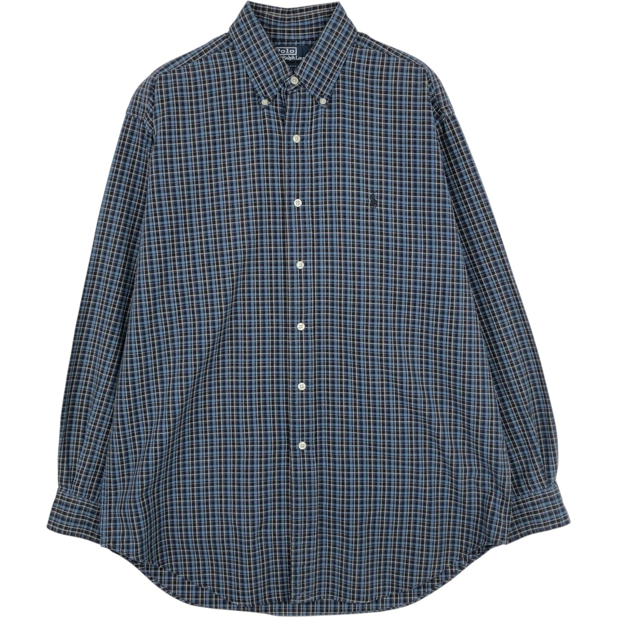 古着 ラルフローレン Ralph Lauren BLAKE 長袖 ボタンダウンチェックシャツ メンズM相当/eaa632571