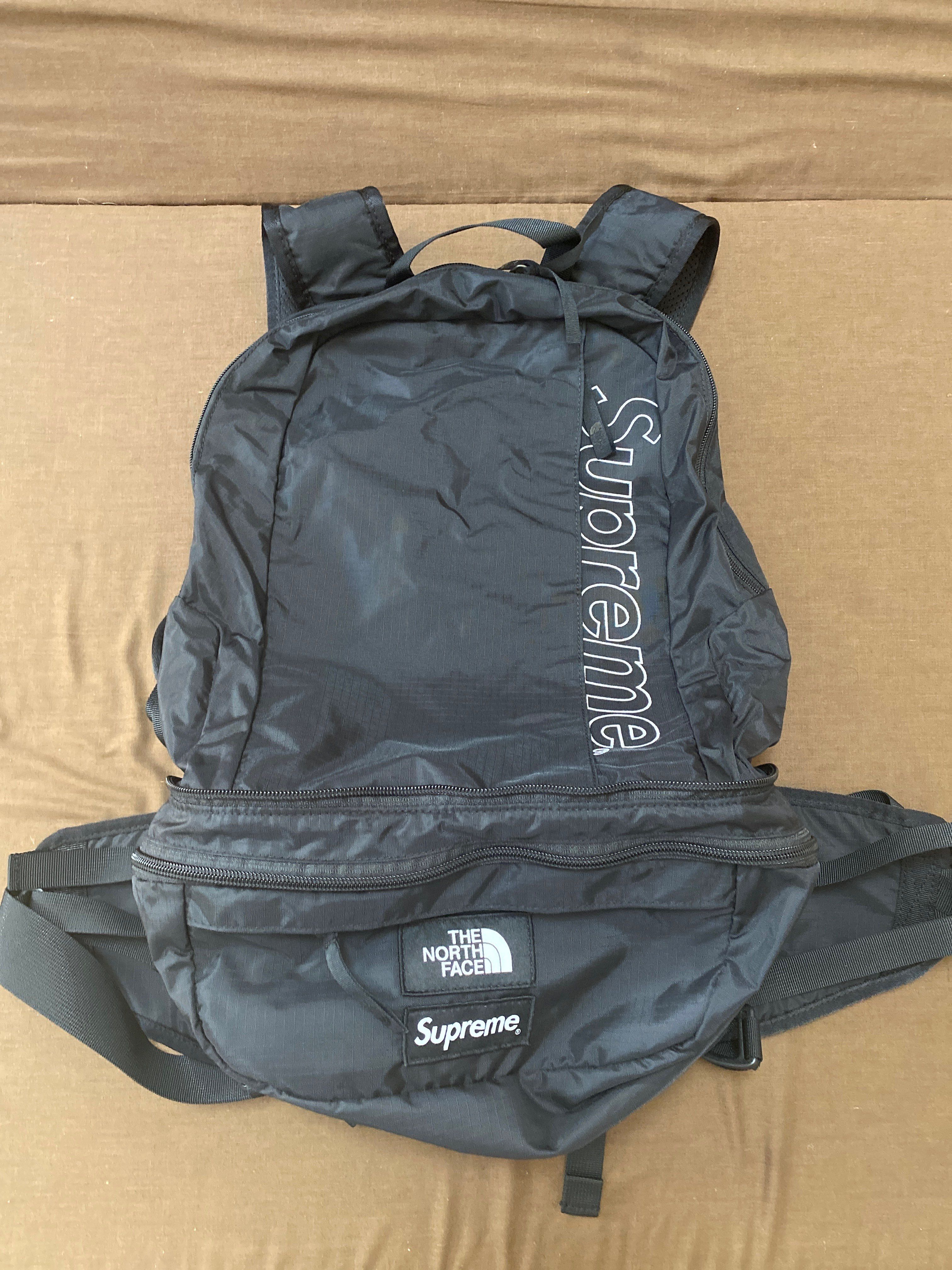 Supreme x The North Face Trekking Convertible Backpack + Waist Bag "Black"