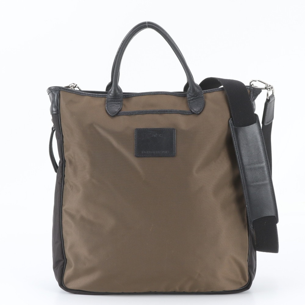 ■美品 ロンシャン トート バッグ レザー×ナイロン