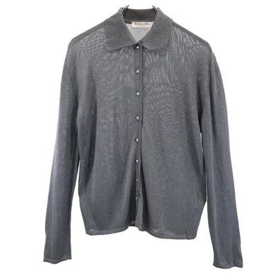 Christian Dior クリスチャンディオール イタリア製 長袖 シャツ XL グレー系