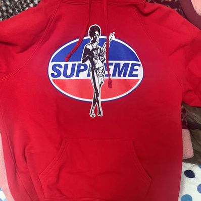 Supreme x HYSTERIC GLAMOUR Hooded Sweatshirt "Red"