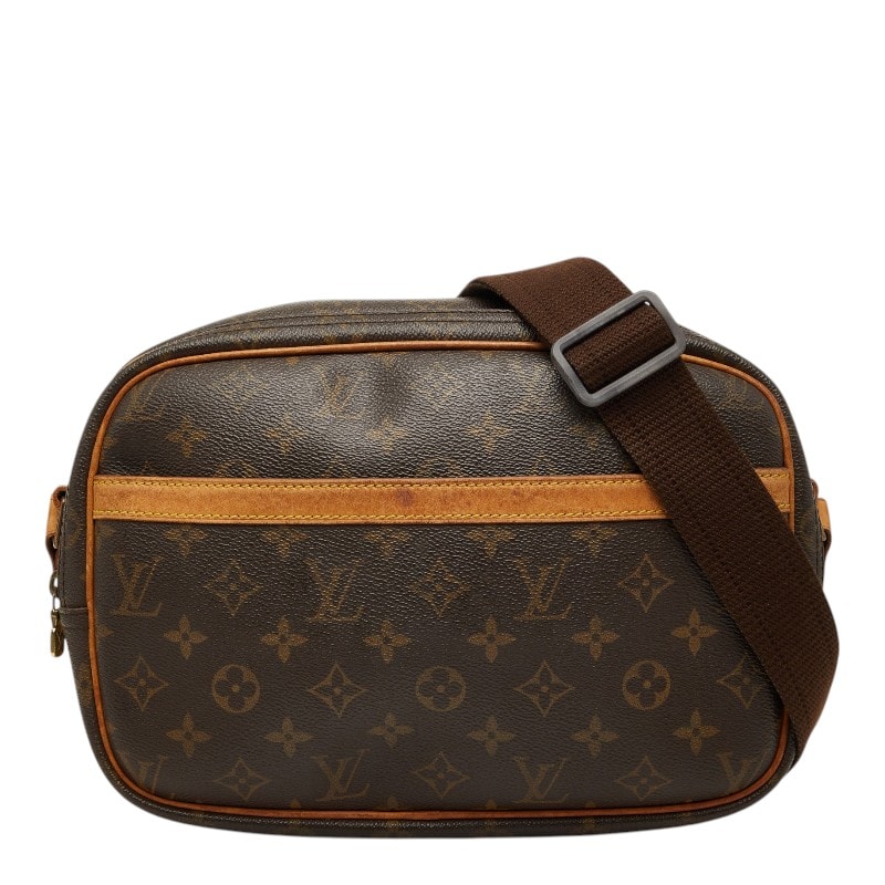 ルイ ヴィトン モノグラム リポーターPM 斜め掛け ショルダーバッグ M45254 ブラウン PVC レザー レディース LOUIS VUITTON 【中古】