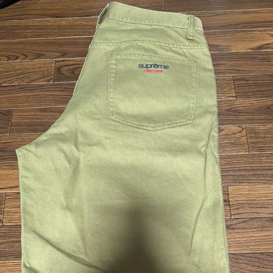 Supreme Baggy Denim Short "Light Olive" (24SS)