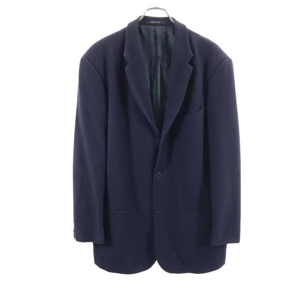 Emporio Armani エンポリオアルマーニ イタリア製 ウール テーラードジャケット ネイビー