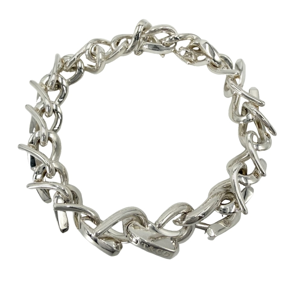 TIFFANY&Co. ティファニー ブレスレット フォージリンク ブレスレット ジュエリー アクセサリー    メンズ 約35.7g【中古品】