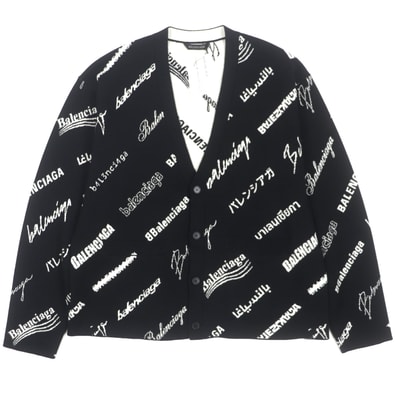 未使用品 バレンシアガ カーディガン ブラック 1 724852