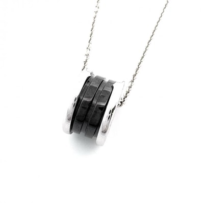 ブルガリ Ag925 セーブ・ザ・チルドレン ネックレス 現行品 ブラック シルバー BVLGARI 正規品【鑑定済み】