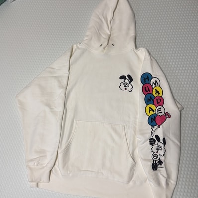 HUMAN MADE VICK PIZZA HOODIE "White"