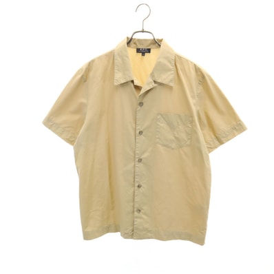 A.P.C. アーペーセー 半袖 オープンカラーシャツ L ベージュ