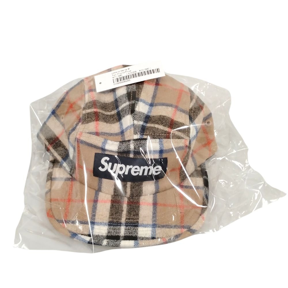 Supreme Lochcarron Camp Cap "Tan Plaid"