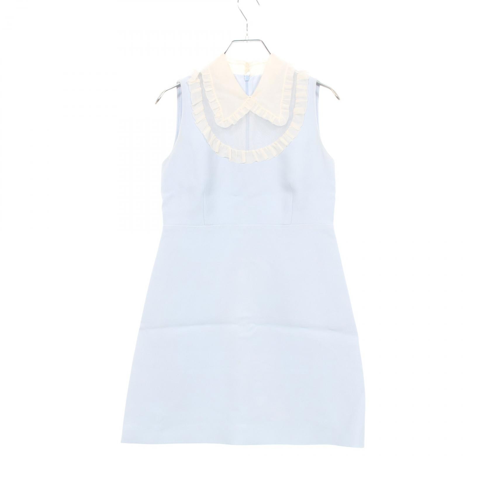 ミュウ ミュウ Miu Miu ワンピース 衣料品 トップス ビスコース レディース ブルー系 / ホワイト系 【中古】