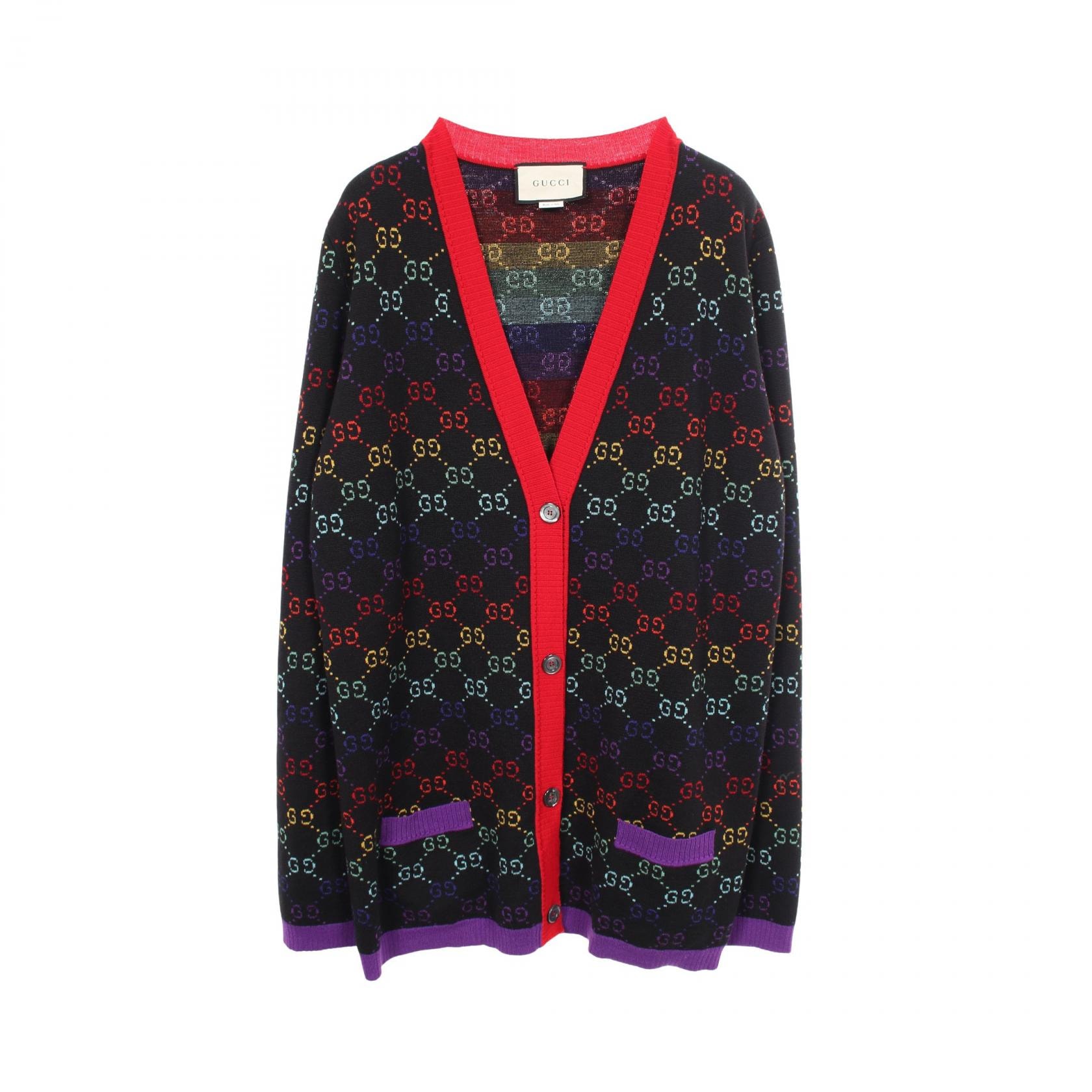 C (やや傷や汚れあり)】グッチ GUCCI GG柄 カーディガン 衣料品