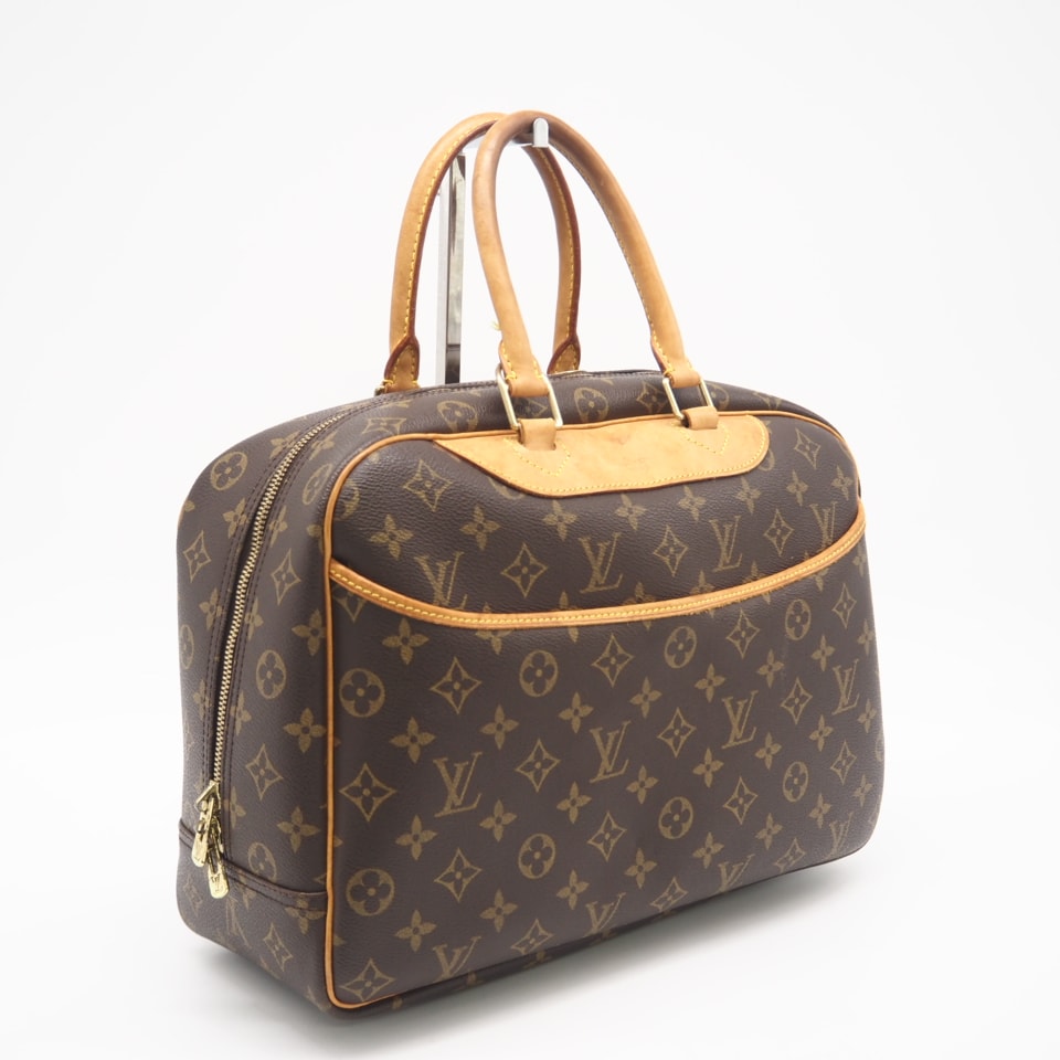 LOUIS VUITTON ルイ・ヴィトン モノグラム ドーヴィル M47270 ハンドバッグ ブラウン コーティングキャンバス レディース