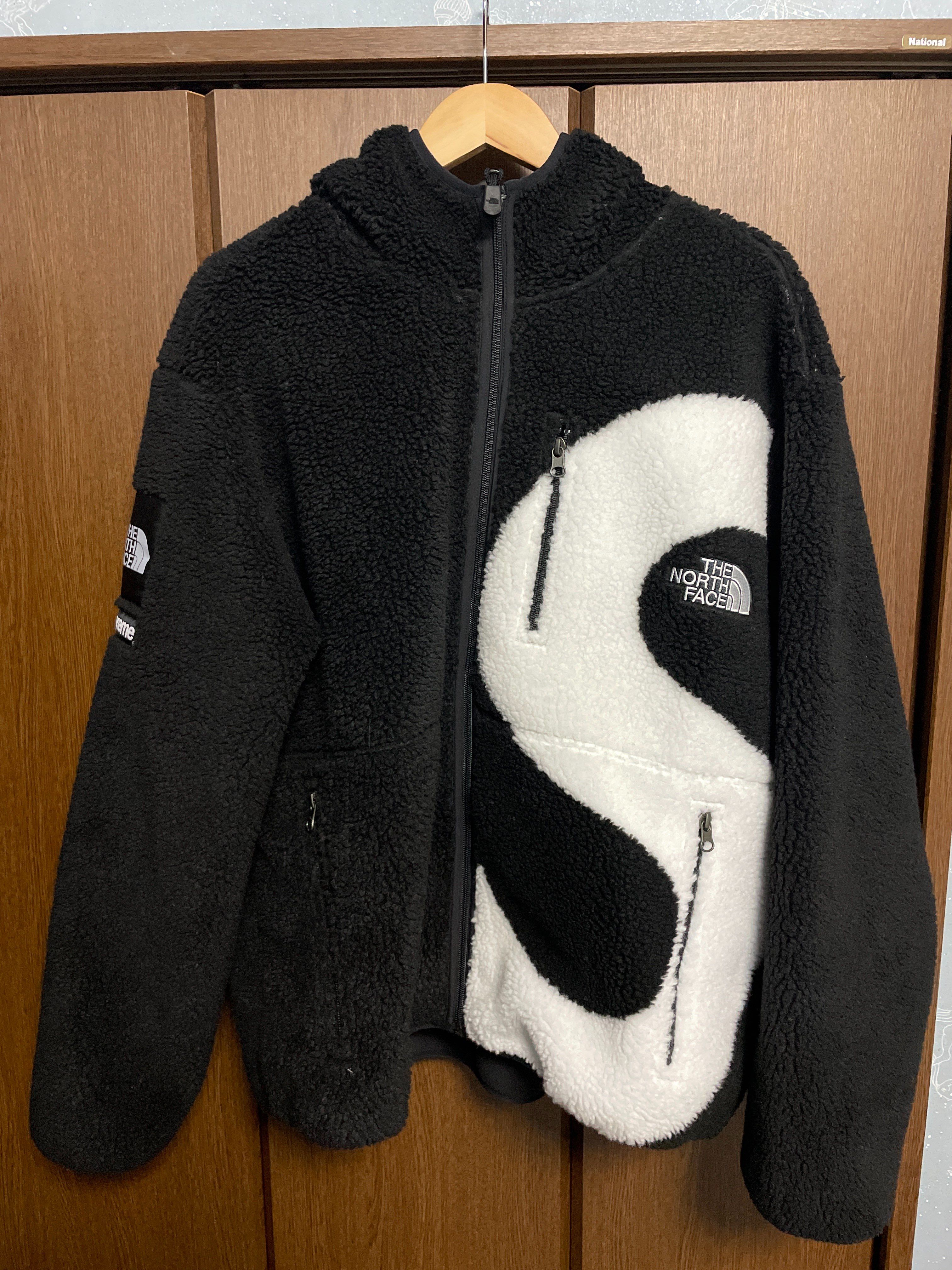 Supreme x The North Face S Logo Hooded Fleece Jacket "Black"