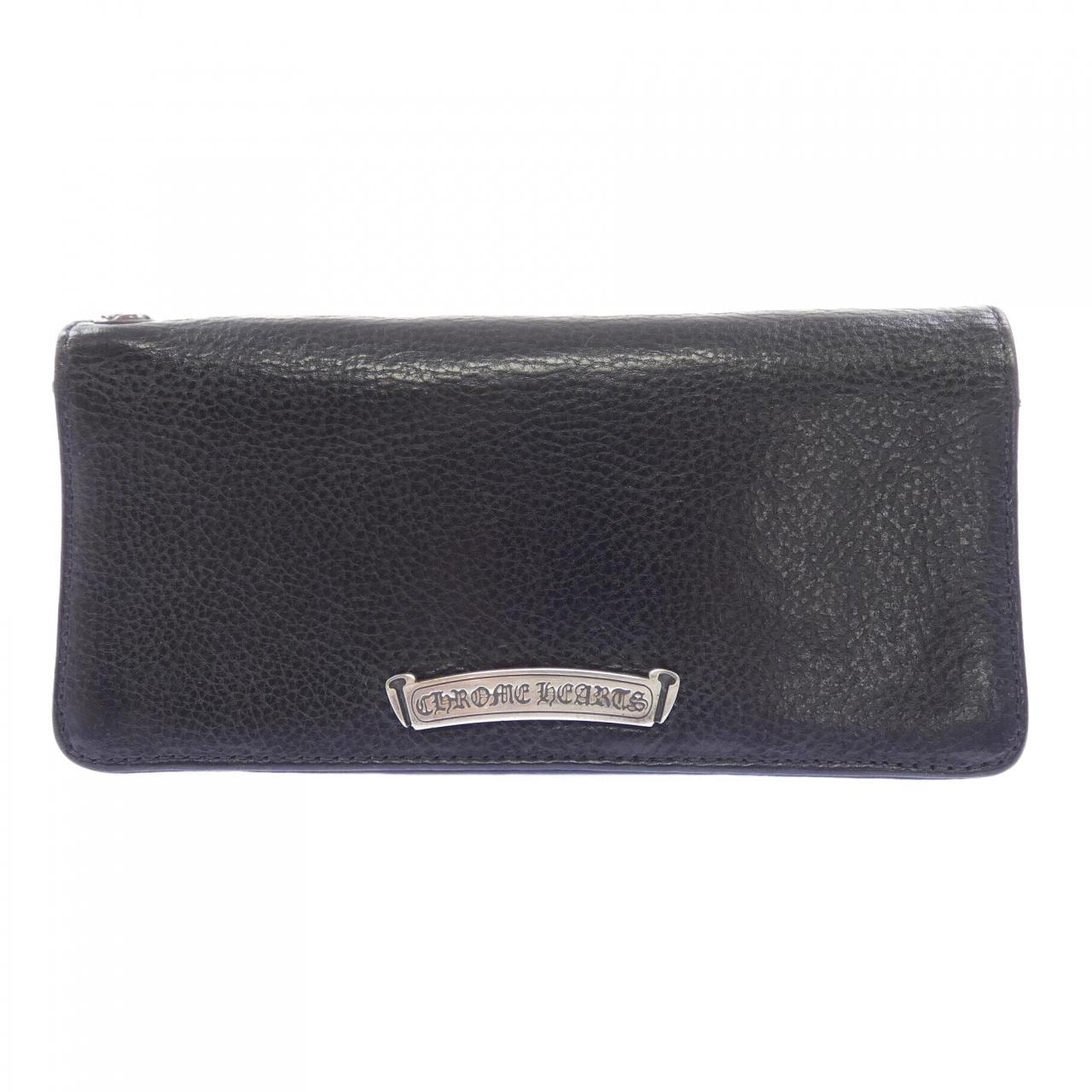 Chrome Hearts Single Fold Long Wallet Tips "Black"