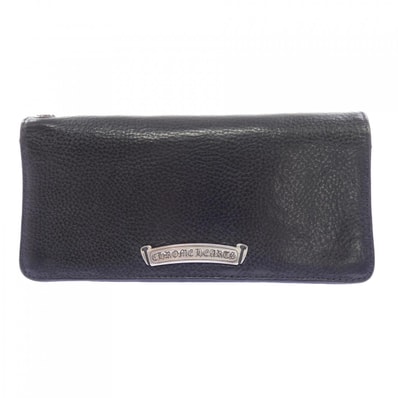 Chrome Hearts Single Fold Long Wallet Tips "Black"