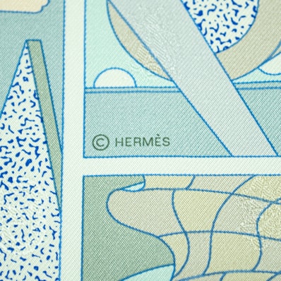 【未使用】HERMES エルメス スカーフ カレ45 ガヴロッシュ READY...GO! レディー ゴー! 893822S 06 2025SS シルク グリーン マルチカラー【中古】
