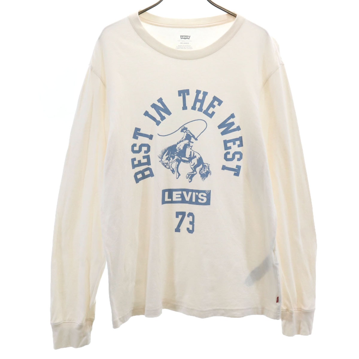 Levi's リーバイス 長袖 Tシャツ S アイボリー ロンT