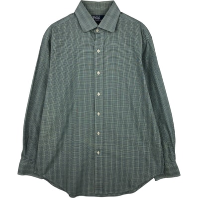 古着 ラルフローレン Ralph Lauren POLO by RALPH LAUREN REGENT CLASSIC FIT 長袖 コットンシャツ メンズL相当 レギュラーカラー/eaa614966