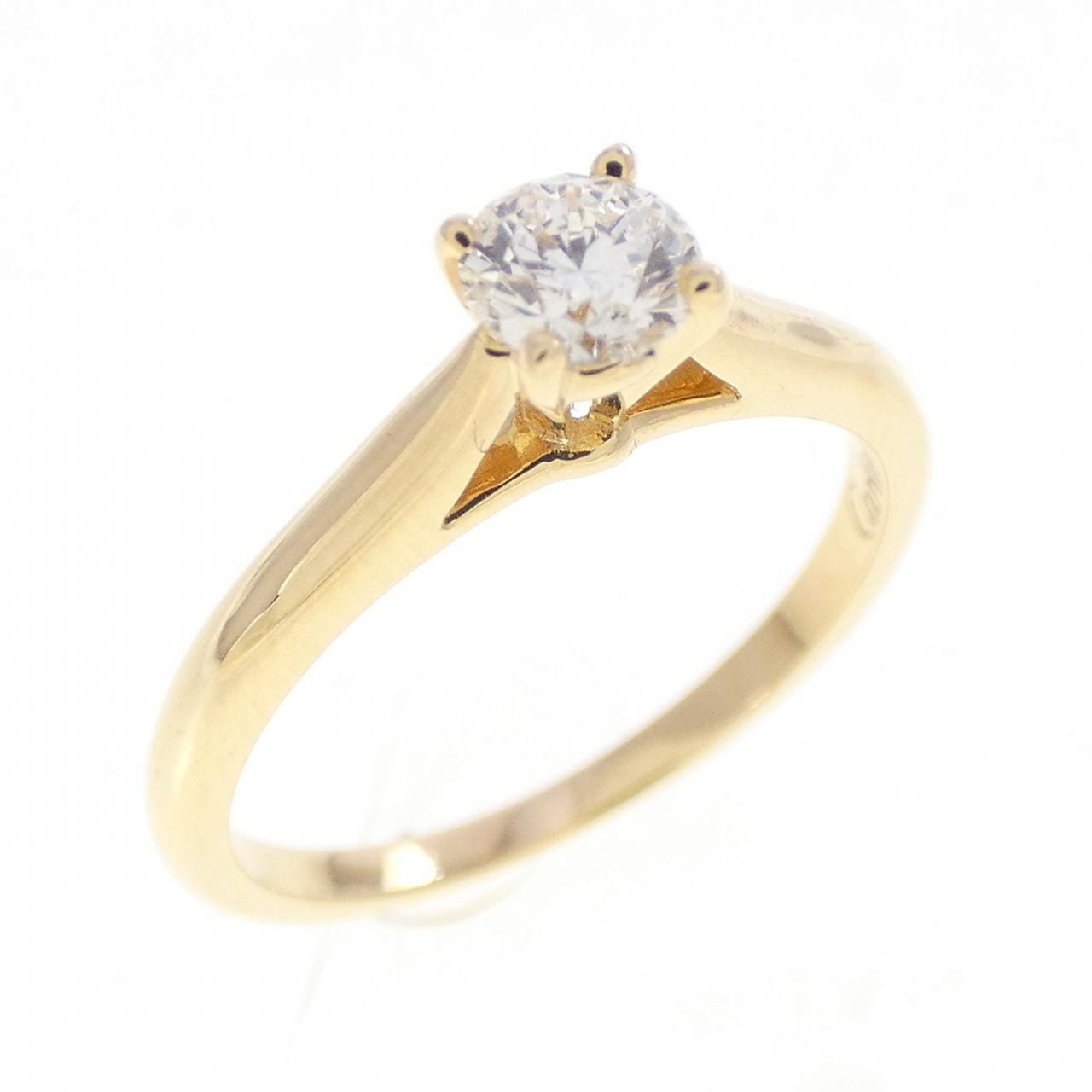 カルティエ ダイヤモンド リング 0.22CT E VS1 EXT