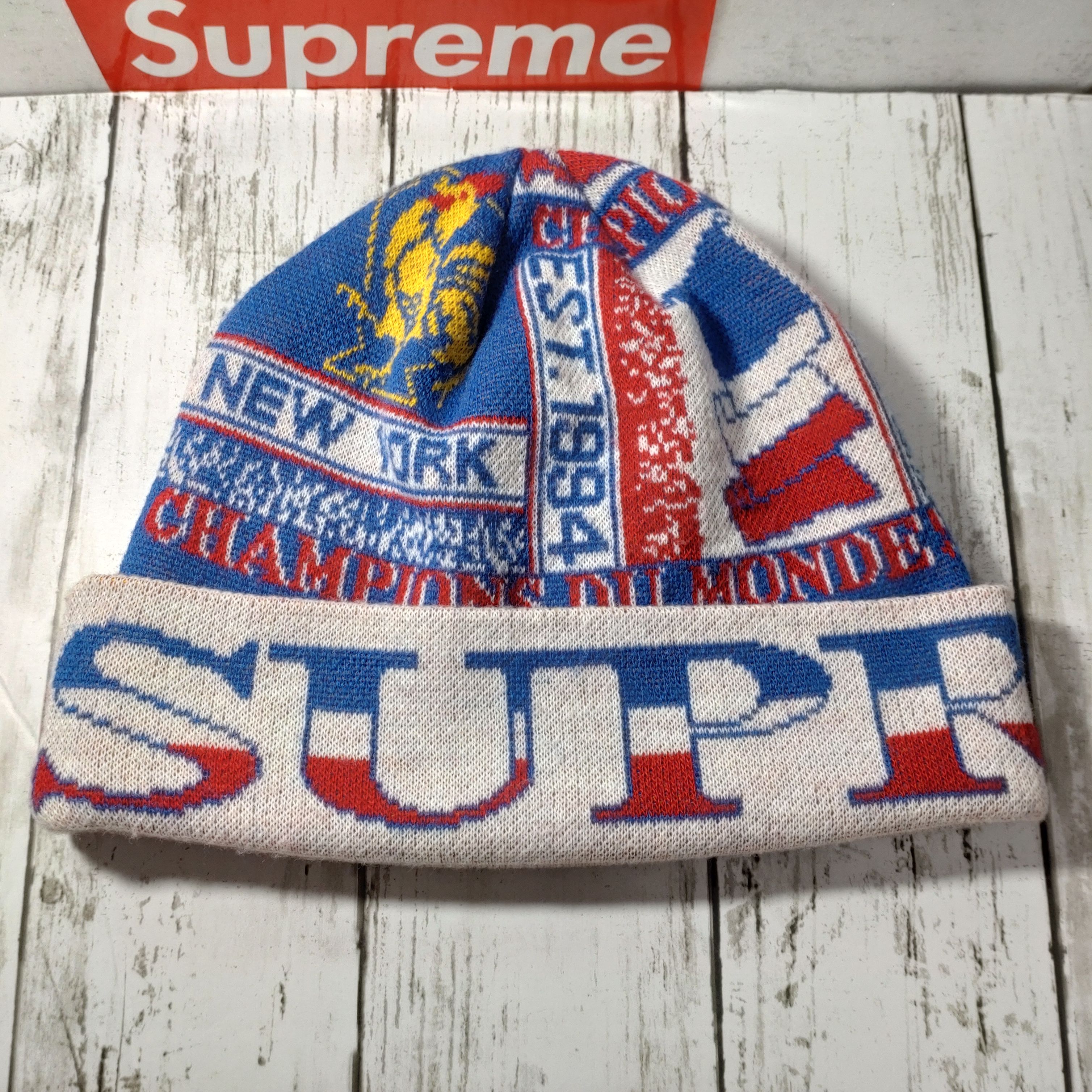 Supreme Scarf Beanie "White"