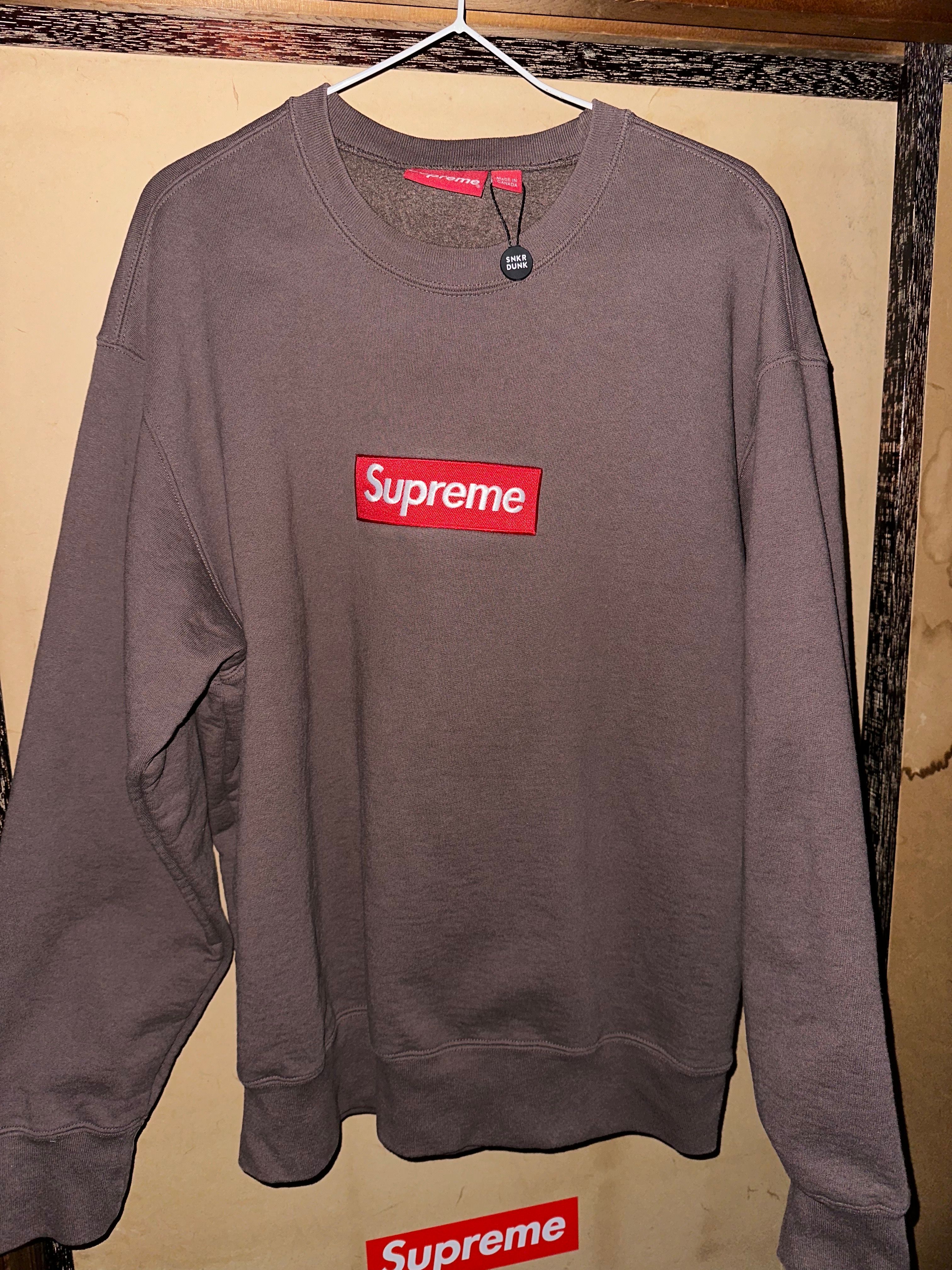 Supreme Box Logo Crewneck "Brown" (22FW)