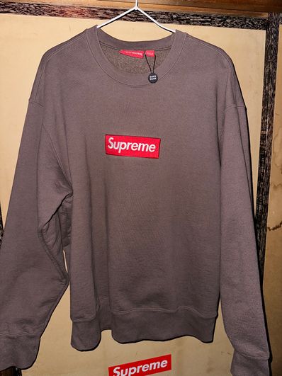Supreme Box Logo Crewneck "Brown" (22FW)