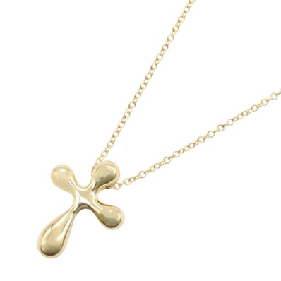 ティファニー TIFFANY&CO スモールクロス ネックレス ネックレス ジュエリー K18(イエローゴールド) レディース ゴールド系 【中古】