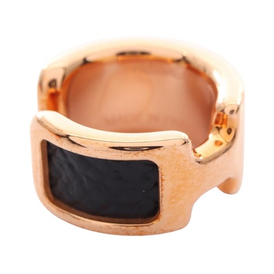 エルメス HERMES オランプPM アクセサリー GP(ゴールドメッキ) レザー レディース ゴールド系 / ブラック系 【中古】