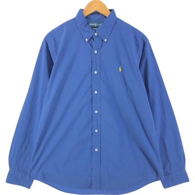 古着 ラルフローレン Ralph Lauren CUSTOM FIT 長袖 ボタンダウンシャツ メンズL相当/eaa539110