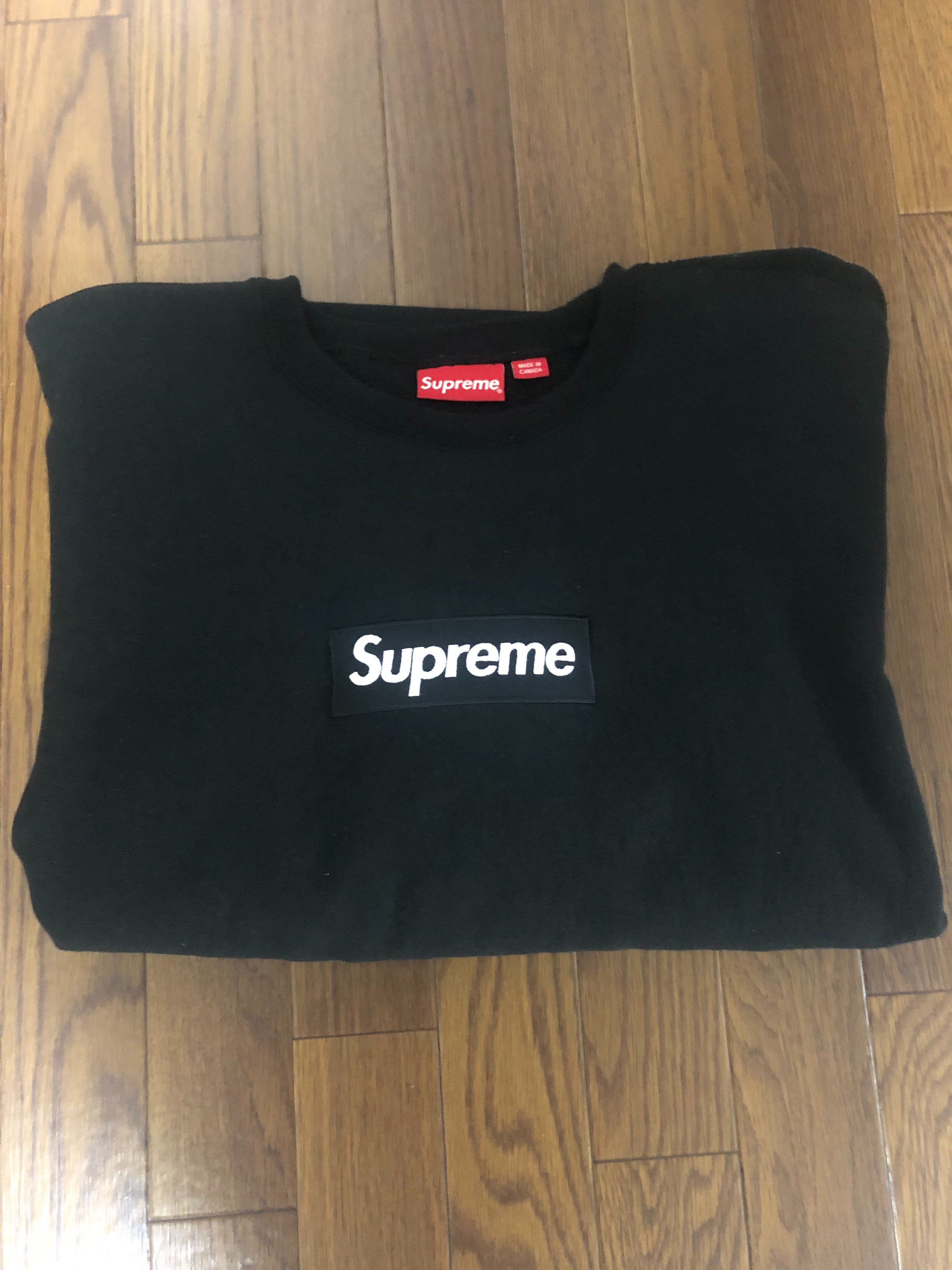 Supreme Box Logo Crewneck Sweatshirt "Black" (18FW)