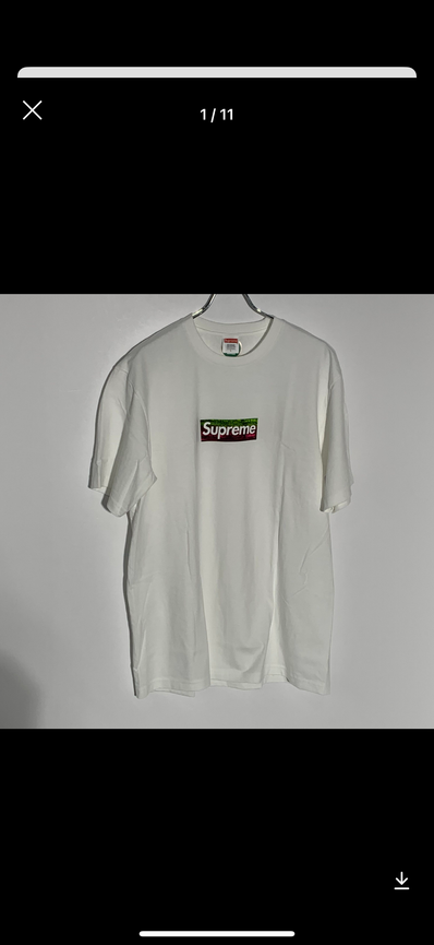 Supreme Los Angeles Fire Relief Box Logo Tee "White"