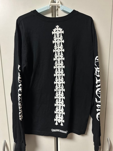 Chrome Hearts Cemetery Cross Tire Tracks L/S T-Shirt "Black"