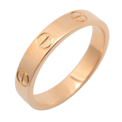 カルティエ CARTIER ミニラブリング リング・指輪 ジュエリー K18PG(ピンクゴールド) メンズ レディース ゴールド系 【中古】
